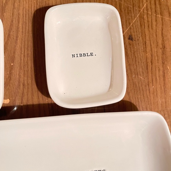 Rae Dunn snack tray and bowl - Picture 4 of 8